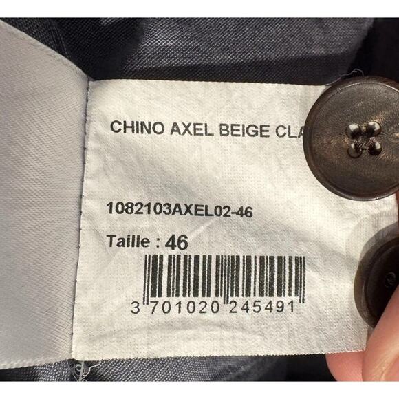 Bonne Gueule Pants Men’s Size 29 Beige Chino Axel Classic Work Everyday READ - Picture 7 of 10